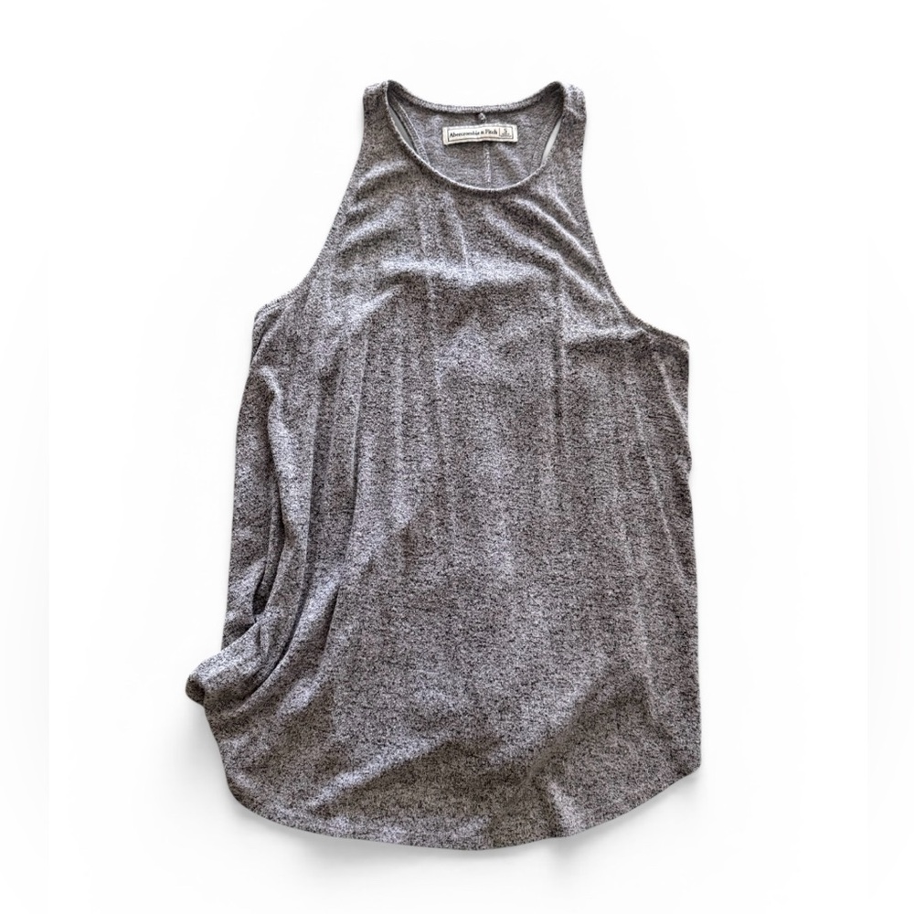 Abercrombie Heathered Gray Flowy Tank Top